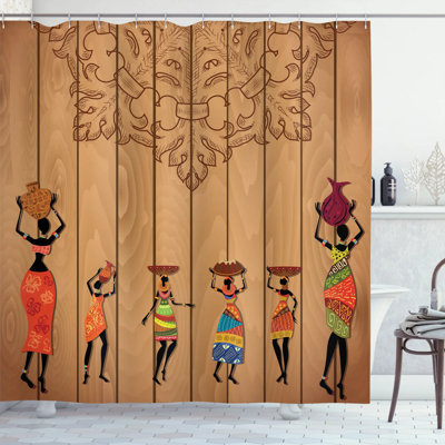 Jodie Shower Curtain with Hooks Included