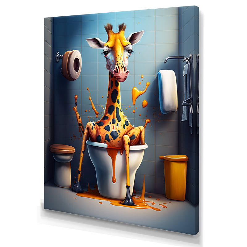 " Golden Giraffe Pushing A Mess I "