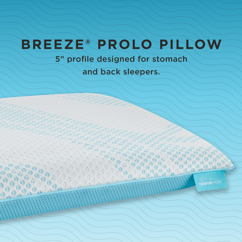 Breeze® ProLo Memory Foam Medium Cooling Pillow, King