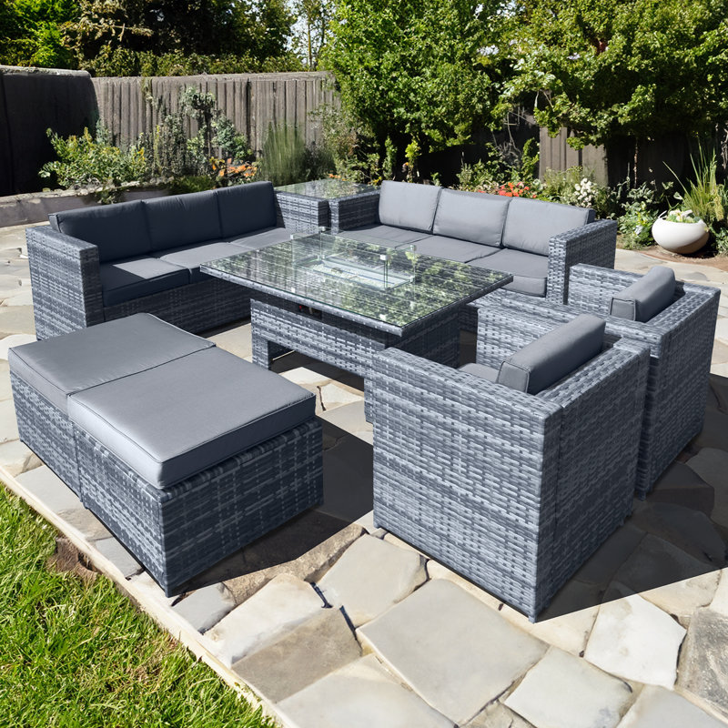 Malta 10 - Person Garden Lounge Set with Cushions