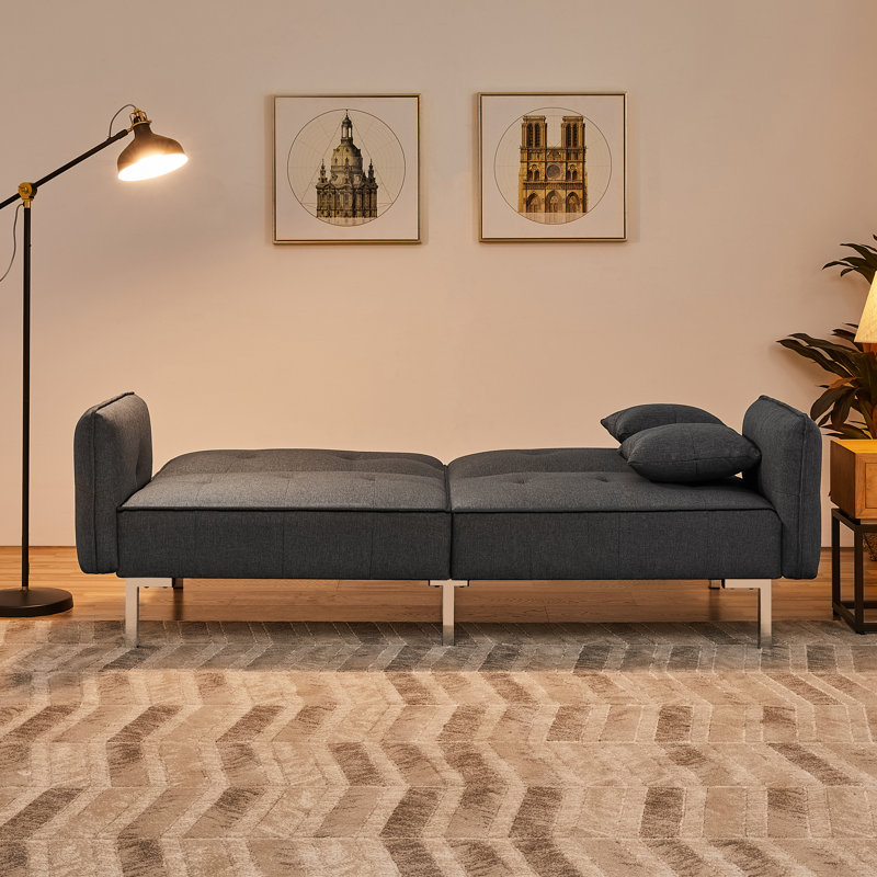  4 Seater Clic Clac Sofa Bed, Dark Grey