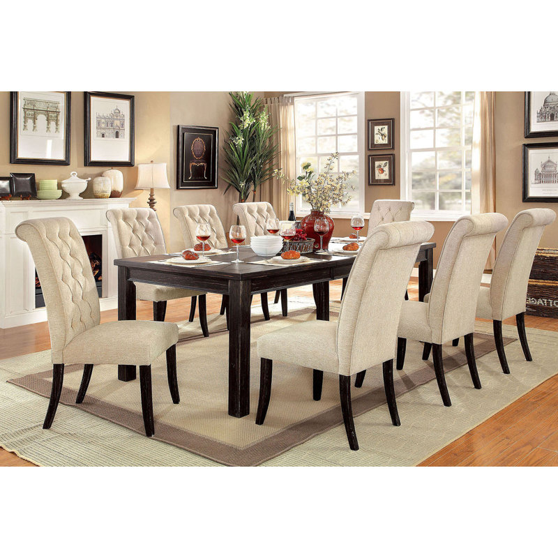 84" W Rustic Dining Table, Antique Black, Antique Black, 30.5"H x 66"L x 42.4"W