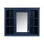 Armoire à pharmacie de 35 po x 27,5 po, armoire de rangement murale pour salle de bain, armoire de salle de bain moderne avec miroir, armoire à miroir avec 6 tablettes ouvertes (meuble-lavabo non inclus)-454056356