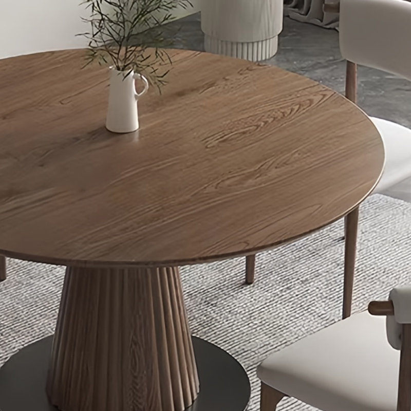 Table de salle à manger Yoany Nordic, H 29,52 po x L 51,18 po x l 51,18 po, Brun
