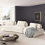 Canapé modulaire incurvé moderne de 139 po avec méridienne Amelina, canapé rembourré en chenille avec coussins, canapé modulaire en tissu de chenille pour le salon-1796748459