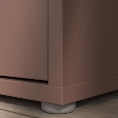 Modern, minimalistic storage bench with 2 doors, entryway bench, engineered, 74.5 cm W x 41.5 cm H  x 34.9 cm D
