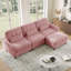 Canapé modulable 3 places avec un pouf-1682271678