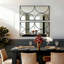 Grand miroir mural noir 47 po avec cadre en métal Coella-550524144