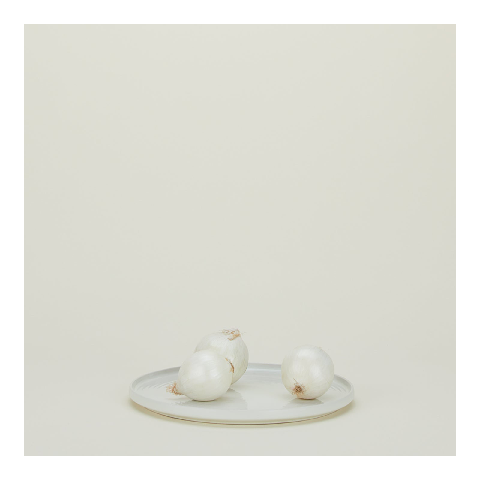 Round Platter, Bone