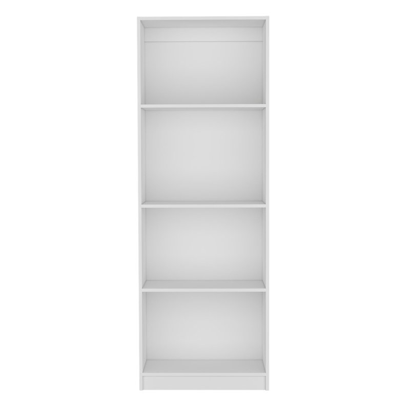 Bibliothèque Home avec présentoir moderne à 4 tablettes pour livres et décoration