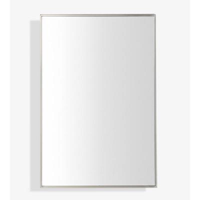 Miroir rectangulaire en nickel brossé 30 po x 20 po