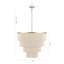 26" 5-Light Tiered Rope Drum Chandelier-1047239934