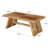 47.24" Solid Wood Rectangle Coffee Table