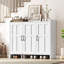 Multifunctional Freestanding Shoe Organizer With Adjustable Shelves