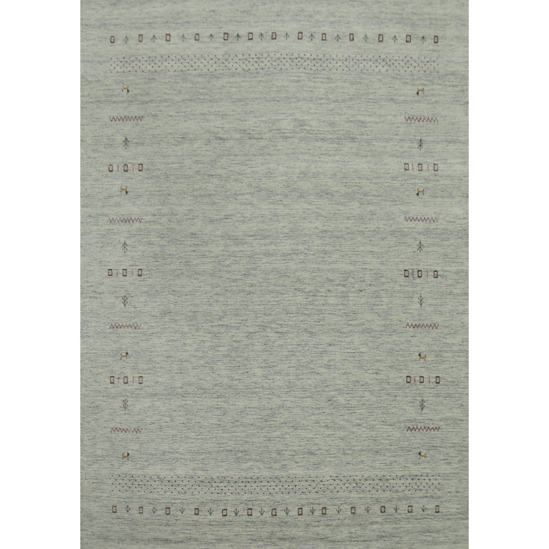 Handmade Gabbeh Style Indian Area Rug 8x10