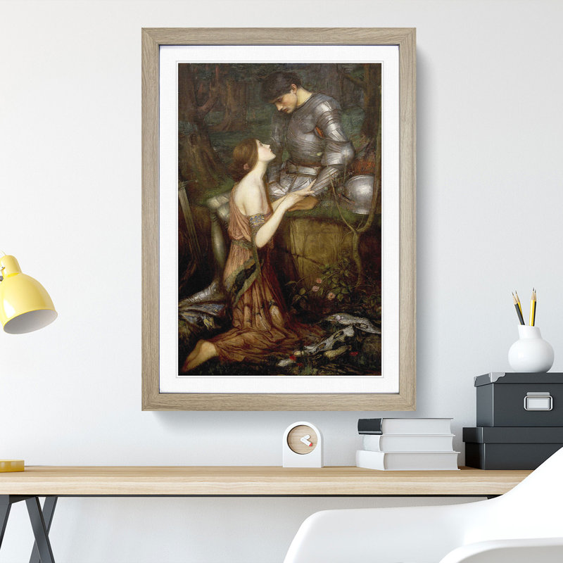 Lamia by John William Waterhouse - Picture Frame Painting, 48cm H x 36cm W x 2cm D, Oak Framed