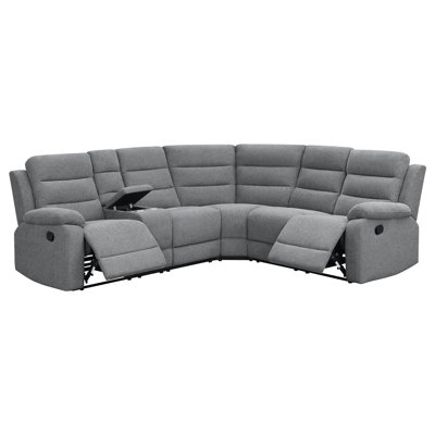 Aaron Smoke 3-Piece Upholstered Sectional