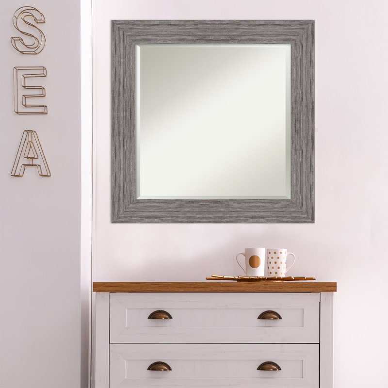 Eliakim Flat Wall Mirror, 25.38" x 25.38"
