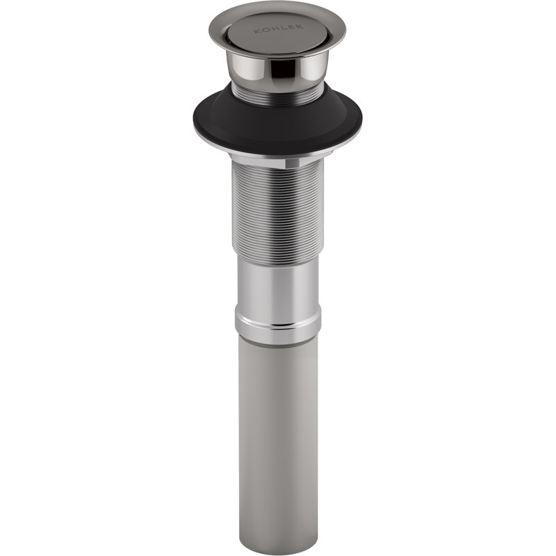 Pop-Up Bathroom Sink Drain, No, Vibrant Titanium