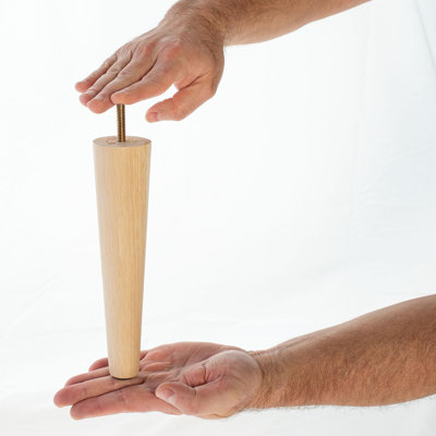 Base Unfinished Furniture Leg, 1 Piece
