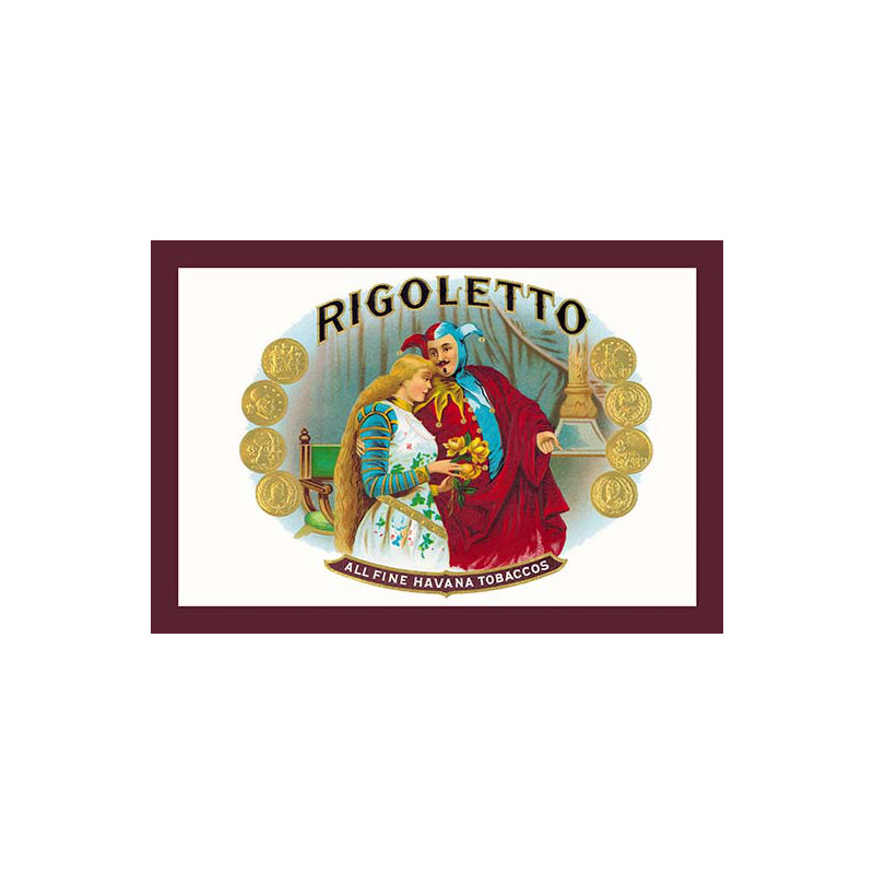 « rigoletto cigares », affiche rétro