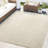 Abani Kyleigh DAL120A Beige Micro Grid Rug-540992299