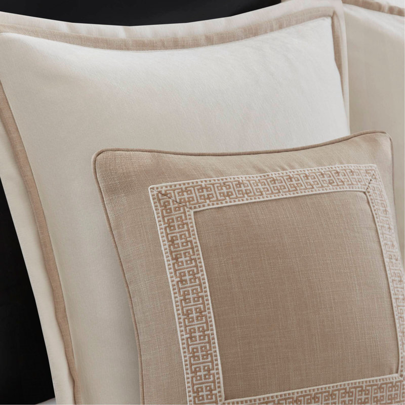 9- Piece Comforter Set, Taupe
