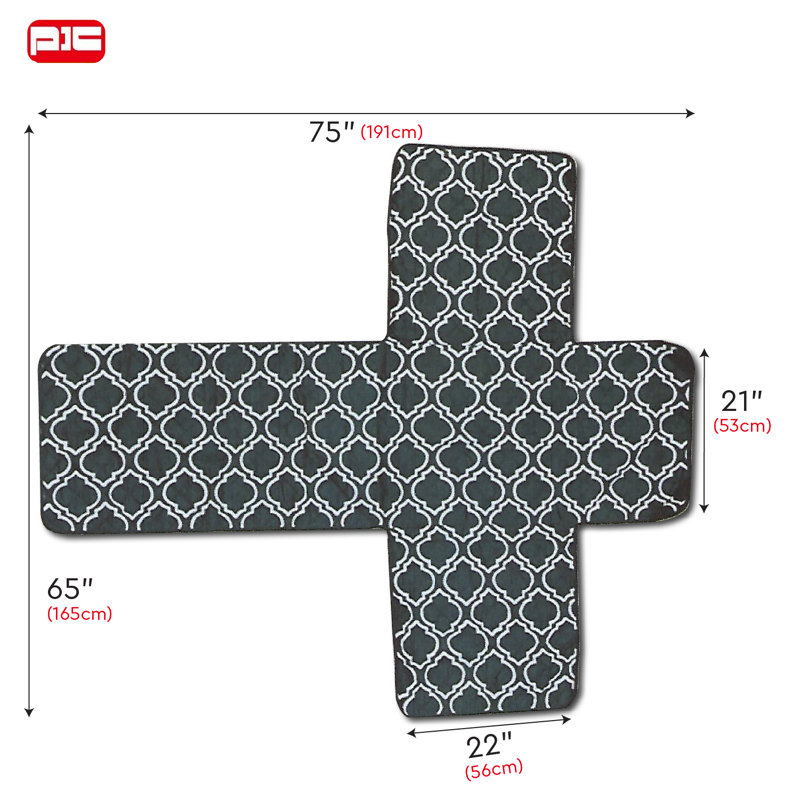 Housse pour fauteuil à coussins carrés réversible, Vin / Moka