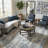 Celso Modern Abstract Performance Area Rug in Gray/Blue-1984304652