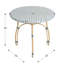 Ensemble de salle à manger moderne Altesa avec table ronde en rotin et chaises en rotin-118348447-118348448