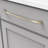 Twist Collection Handle Pull - 12" Center to Center Cabinet Pull Elusive Golden Nickel - Transitional Hardware for Drawers & Cabinets-21357170-116642470
