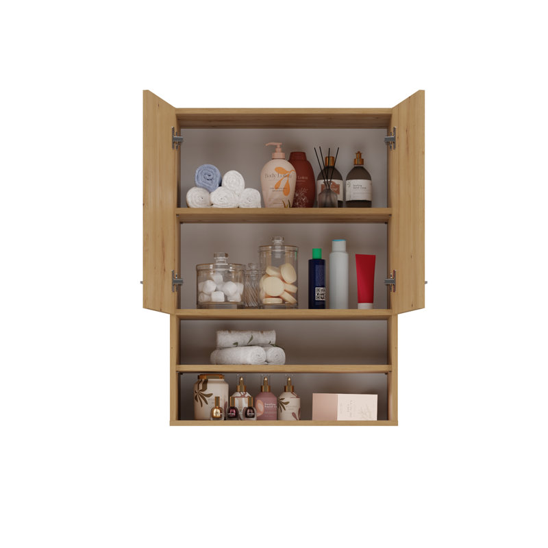 Hilkowski Bathroom Cabinet, Oak