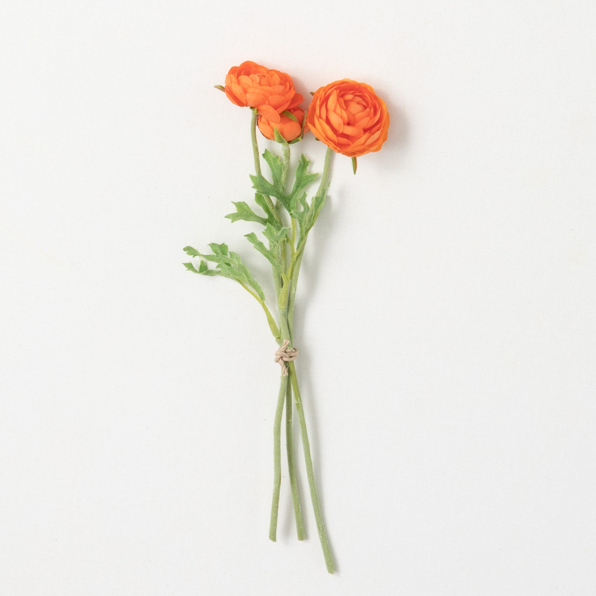Vibrant Bloom 10.5" Lilac Ranunculus Spray, 10.5" H x 3" W x 2" D, Orange