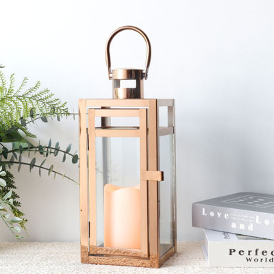 30Cm Stainless Steel Candle Lantern