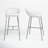 Clouchete Bar Stool, Counter Height, Kitchen, Chrome, Contemporary-1605672694-1541951032