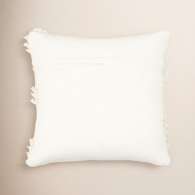 Emberly Ruffled Cotton Throw Pillow