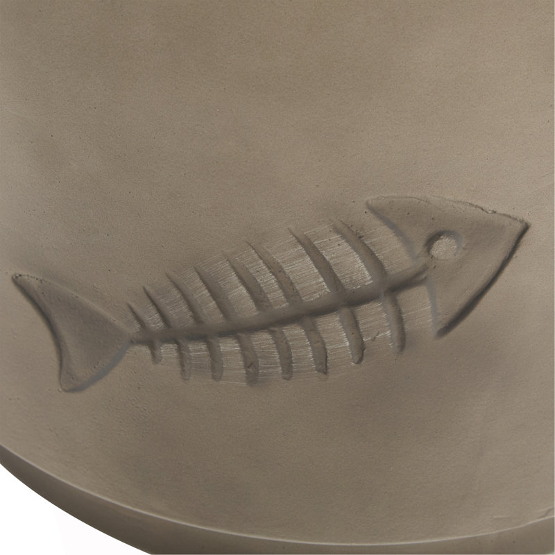 Charmante table d'appoint en oxyde de magnésium avec motif de poissons exquis pour une vie élégante