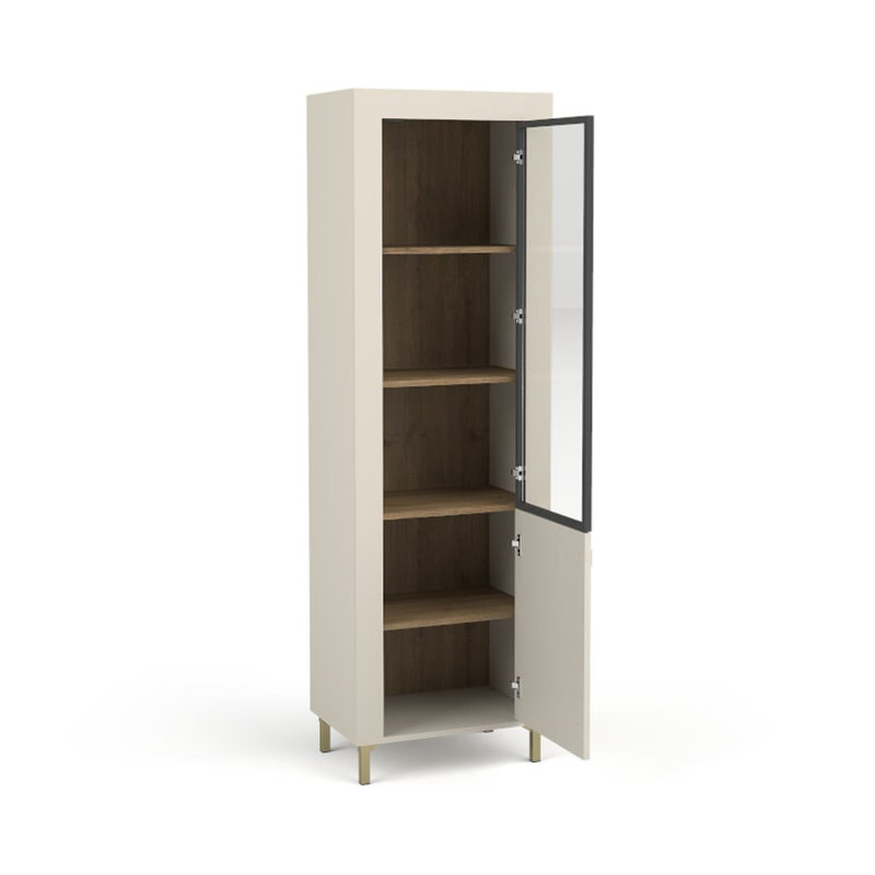 Orpheus Display Cabinet, Cashmere/Oak