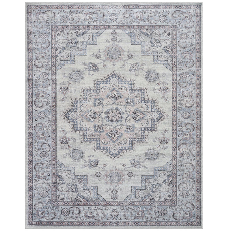 Tapis en viscose, Rectangle 7 pi 10 po x 10 pi