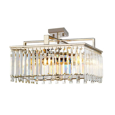 Lauryn 4 - Light Square/Rectangle Chandelier