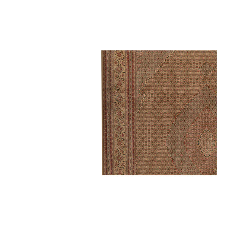 Hand-Knotted High-Quality Gold Area Rug