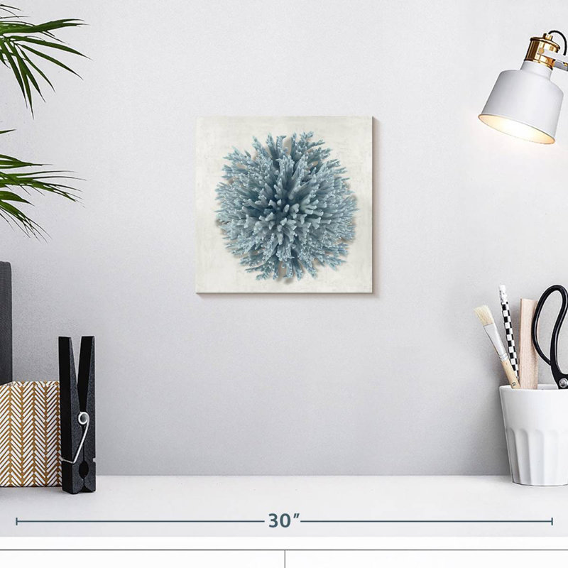 Bleu corail Brampt I, H 10 po x l 10 po