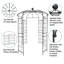 Pavillon de jardin en métal-1761490317
