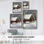 «Christmas Holiday Art CDXLV III», reproduction d'art encadrée - bois massif-107139750