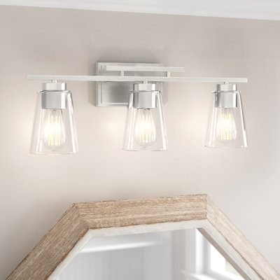 Averi 3-Light Dimmable Vanity Light in Satin Nickel