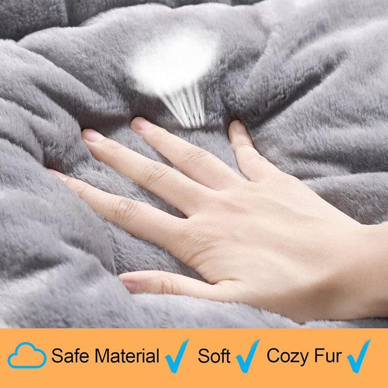 Coussin de caisse pour chien pour chien de taille moyenne / grande, en métal, ultra doux, lavable et antidérapant