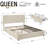 Huntsville 4-Drawer Velvet Upholstered Platform Bed-245840174-245840168