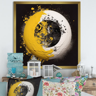 Jaune et blanc sur fond blanc