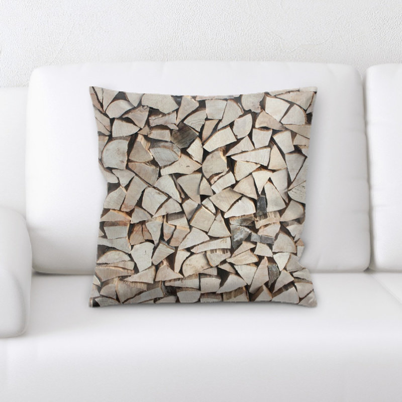 Logs Throw Pillow