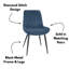 Kalie Pair of Upholstered Diamond Stitched Dining Chairs-1296337351